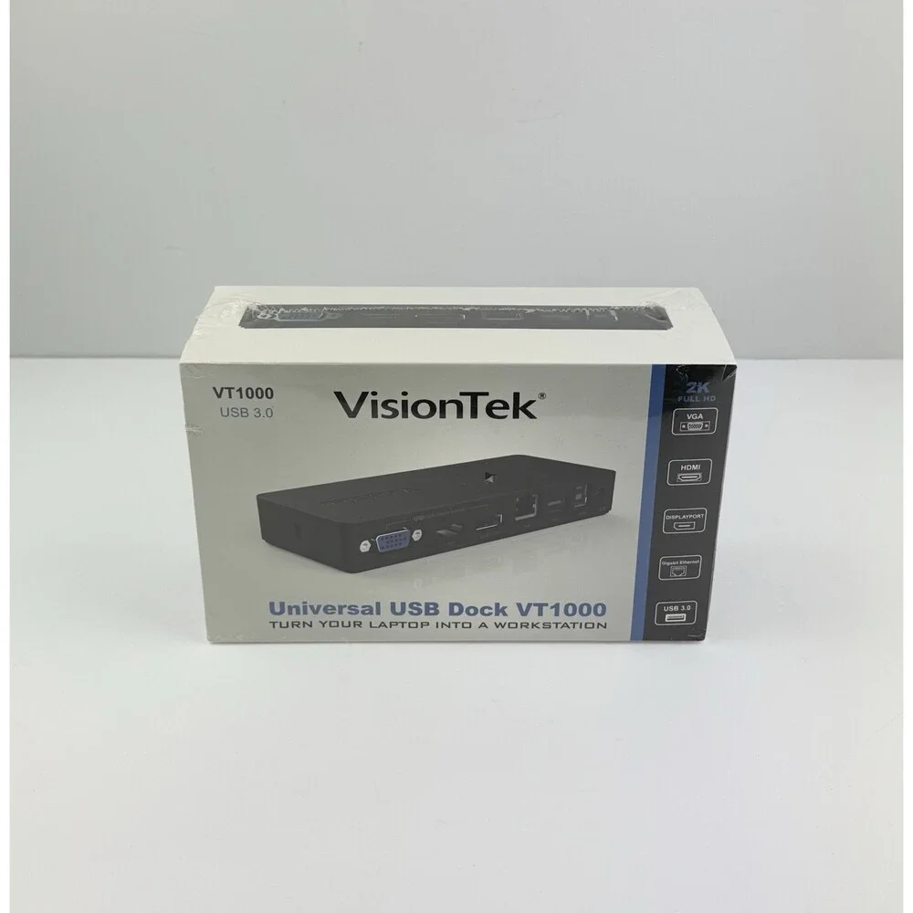 VisionTek VT1000 Dual Display USB 3.0 Docking Station NEW